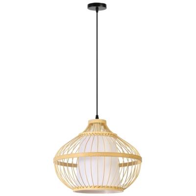 IMMAX BOHO PINCHOS designové závěsné svítidlo, D40cm, E27, bambusové dřevo