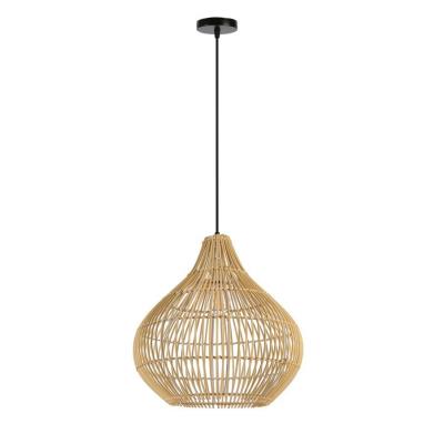 IMMAX BOHO PELO designové závěsné svítidlo, D40cm, E27, přírodní ratan