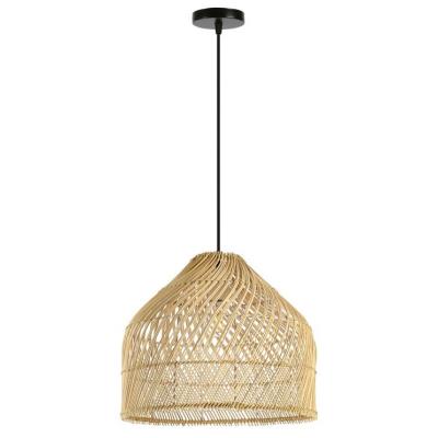IMMAX BOHO PELO designové závěsné svítidlo, D40cm, E27, přírodní ratan