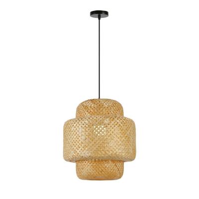 IMMAX BOHO HILO designové závěsné svítidlo, D38cm, E27. bambus