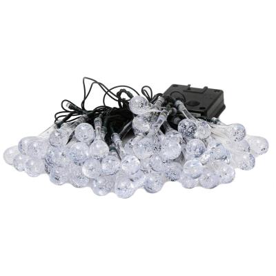 IMMAX LED solární dekorační řetěz DROP, 50xLED, IP65, teplá bílá, 7m