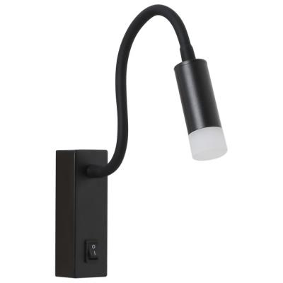 IMMAX GOAL designové nástěnné LED svítidlo, vypínač, 3W, černé