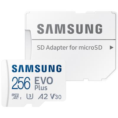 SAMSUNG EVO Plus 2024 MicroSDXC 256GB + SD Adaptér / CL10 UHS-I U3 / A2 / V30