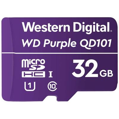 WD PURPLE 32GB MicroSDHC QD101 / WDD032G1P0CC / CL10 / U1 /
