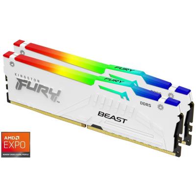KINGSTON FURY Beast White RGB EXPO 32GB DDR5 5200MT/s / CL36 / DIMM / Kit 2x 16GB