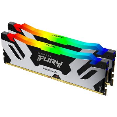 KINGSTON FURY Renegade Silver RGB XMP 48GB DDR5 7200 MT/s / DIMM / CL38 / KIT 2x 24GB