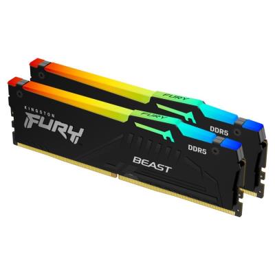 KINGSTON FURY Beast Black RGB XMP 32GB DDR5 6800MT/s / CL34 / DIMM / Kit 2x 16GB