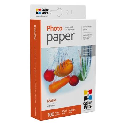 COLORWAY fotopapír/ matte 220g/m2, 10x15/ 100 kusů