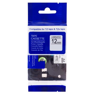 PRINTLINE kompatibilní páska s Brother TZE-133, TZ-133 12mm, modrý tisk/průsvitný podklad