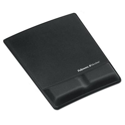 FELLOWES podložka pod myš a zápěstí Health-V pěnová Microban Lycra černá