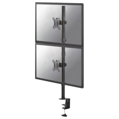 Neomounts FPMA-D550DVBLACK/Držák displeje/na stůl/10-32"/svorka/VESA 100X100/nosn. 2x6kg/2 displeje vert/černý