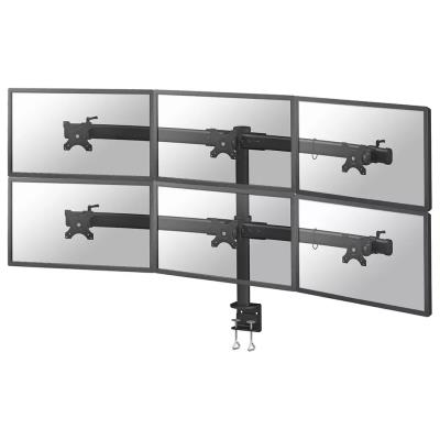 Neomounts FPMA-D700D6/Držák displeje/na stůl/19-27"/svorka/VESA 100X100/nosn. 6x8kg/6 displejů/černý