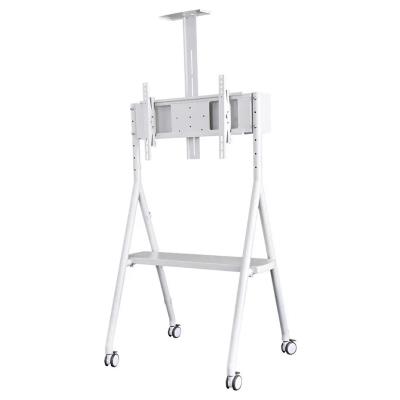Neomounts NS-M1500WHITE / Mobile Flat Screen Floor Stand (height: 110 - 144 cm) / White