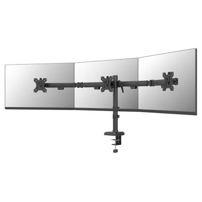 Neomounts NERO Triple Flat Screen Desk Mount 10-27 "(phone holder+Quick-fix clamp/grommet)