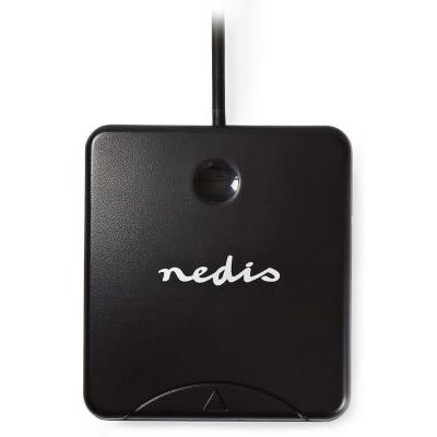 NEDIS čtečka čipových karet CRDRU2SM1BK/ Smart Card ID-1/ eObčanka/ standartní biometrické čipy/ USB 2.0/ černá