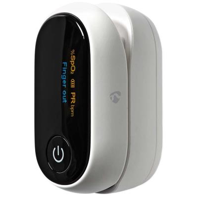 NEDIS chytrý pulzní oxymetr/ Bluetooth/ OLED displej/ Perfuzní index/ Pulzní frekvence/ Rušení proti pohybu/ Saturace ky