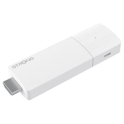 STRONG 4K Google TV stick LEAP-AIR/ 4K Ultra HD/ H.265/ HDMI/ micro USB/ BT/ Wi-Fi/ Chromecast/ NETFLIX/ Google TV/ bílý