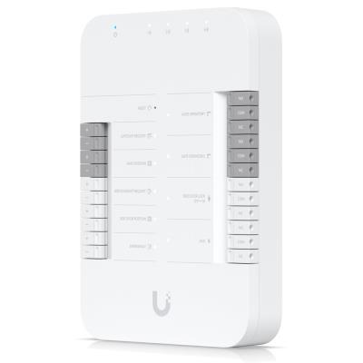 Ubiquiti UniFi Access Gate Hub - Rozbočovač, 4x PoE Out, 2x výstup Dry, 1x výstup 12V, 1x AUX, 5x vstup, 1x PoE++ In