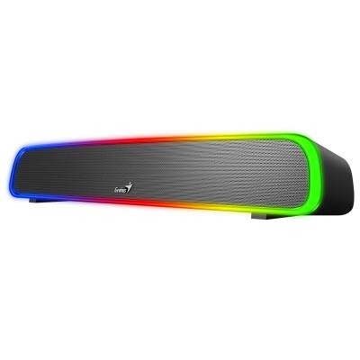 GENIUS repro USB SoundBar 200BT/ Bluetooth/ 3,5" jack/ 4W/ RGB/ černý