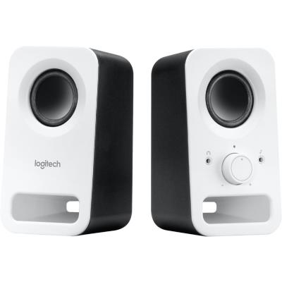 Logitech repro Z150 Multimedia Speakers/ 2.0/ 3W/ 3.5mm jack/ Snow White-bílý