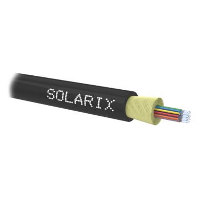 Solarix optický kabel DROP1000 24vl 9/125 4,0mm LS0H Fca černý, 500m, SXKO-DROP-24-OS-LS0H