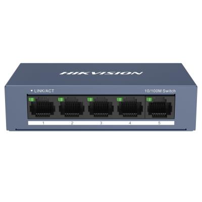 HIKVISION switch DS-3E0105-O/ 5x port/ 10/100Mbps RJ45 porty/ 1 Gbps/ napájení 5 VDC (1A)