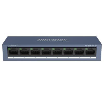 HIKVISION switch DS-3E0108-O/ 8x port/ 10/100/1000Mbps RJ45 porty/ 1.6 Gbps/ napájení 5 VDC (1A)
