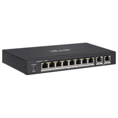 HiLook Powered by HIKVISION switch NS-0310P-60/ 8x port/ 10/100 Mbps RJ45 ports PoE / 2x Gb uplink