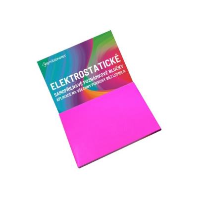 SYMBIO elektrostatické poznámkové bločky Symbionotes/ 190x100 mm/ růžové/ 100 pack