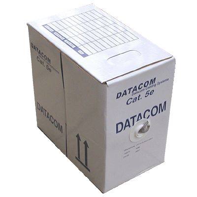 DATACOM Kabel UTP drát c6 LS0H 305m, šedý, box