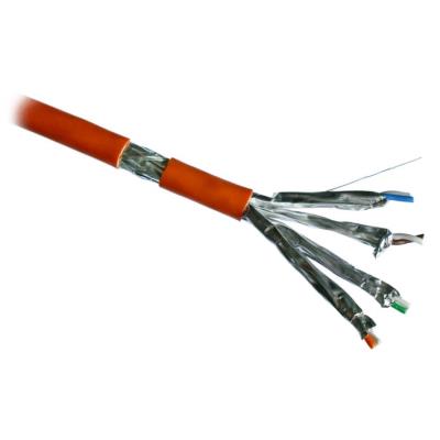 DATACOM S/FTP drát CAT7  LSOH Eca 500m cívka, plášť oranžový