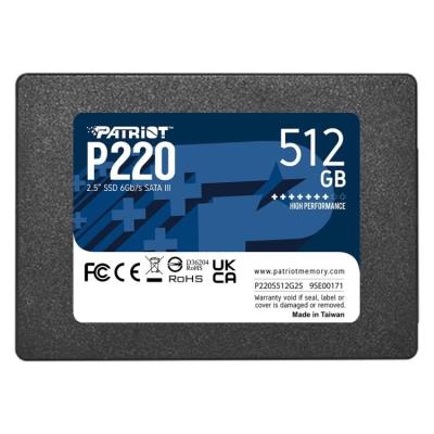 PATRIOT P220 512GB SSD / Interní / 2,5" / SATA 6Gb/s /