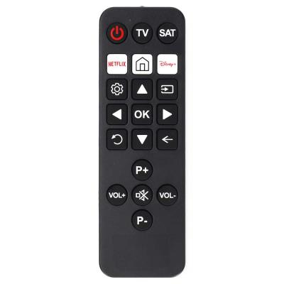 NEDIS předprogramovaný univerzální dálkový ovladač pro seniory/ 2 zařízení/ kompatibilní se všemi televizory