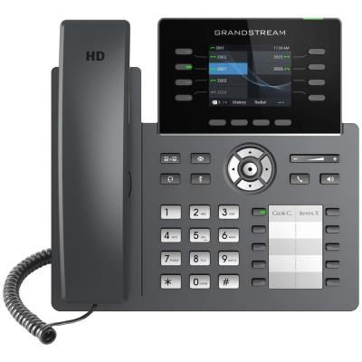 Grandstream GRP2634/ VoIP telefon/ 2,8" barevný display/ 4x SIP/ 2x LAN/ 1x USB/ PoE/ WiFi/ BT/ GDMS