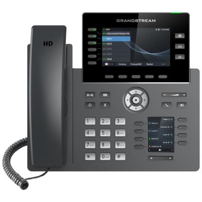 Grandstream GRP2616 VoIP telefon, 6x SIP, barevný 4,3" displej, 2x Gbps RJ45, PoE, DualBand WiFi, BT, 1x USB