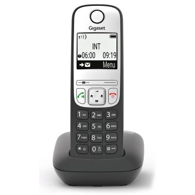 SIEMENS GIGASET A690HX - DECT/GAP přídavné sluchátko vč. nabíječky pro bezdrátový telefon, barva černá/ stříbrná