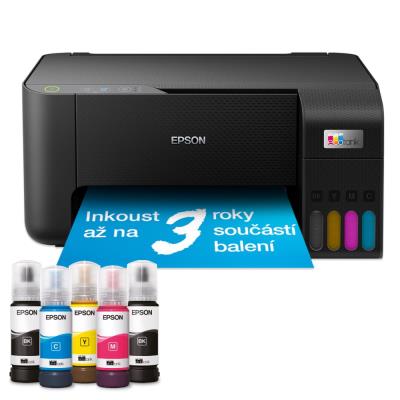 Epson EcoTank L3230/ 5760 x 1440/ A4/ MFZ/ ITS/ 4 barvy/ USB/ 5 let záruka po registraci