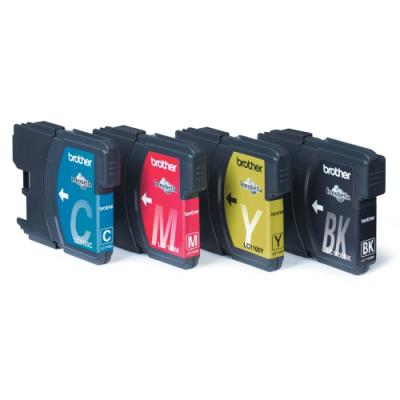 BROTHER inkoustová náplň LC-1100 VALBP/ multipack/ Černá + tři barvy