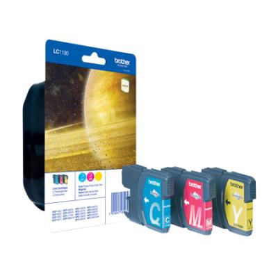 BROTHER inkoustová náplň LC-1100 RBWBP/ multipack/ Tři barvy