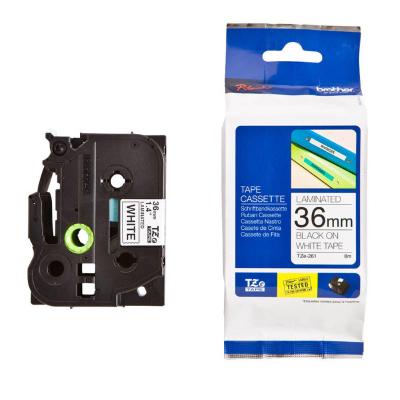 BROTHER laminovaná páska TZE-261/ bílá-černá/ 36mm