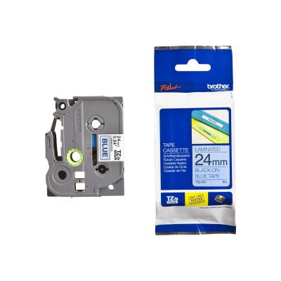 BROTHER laminovaná páska TZE-551/ modrá-černá/ 24mm