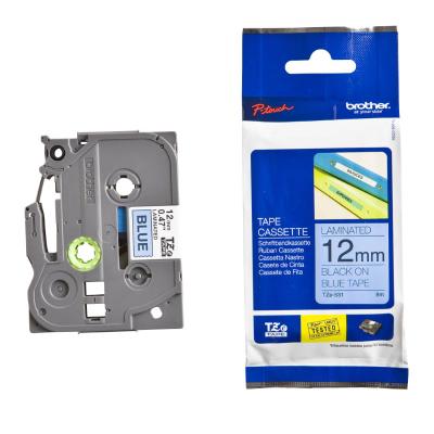 BROTHER laminovaná páska TZE-531/ modrá-černá/ 12mm