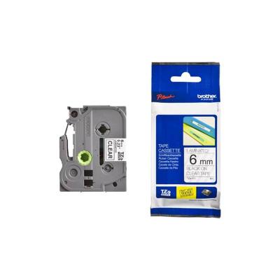 BROTHER laminovaná páska TZE-111/ průsvitná-černá/ 6mm