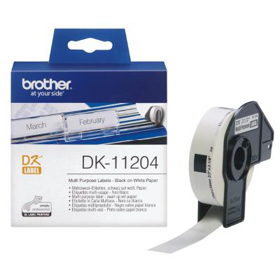 BROTHER papírové štítky DK-11204/ QL/ univerzální štítek/ 400ks/ 17 x 54mm