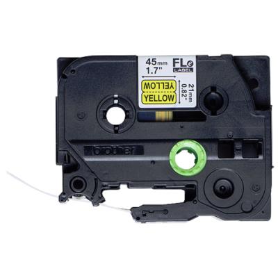 BROTHER praporky nelaminované FLE6511 / černá-žlutá / 21mm