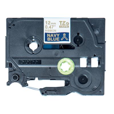 BROTHER páska TZE-RN34 / zlatá-nám.modř.pruhovaná / 12mm