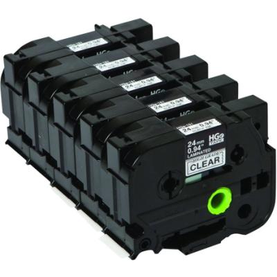 BROTHER páska pro vysokorychlostní tisk HGE151V5 / průhledná-černá / 24mm