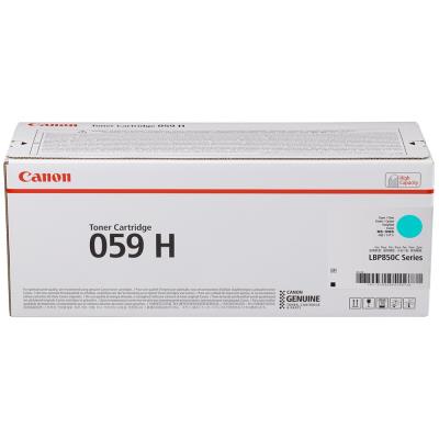 Canon originální vysokokapacitní toner Cartridge 059 H C Toner azurový, LBP852Cx,  kapacita 13 500 stran