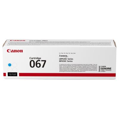 Canon originální toner 067 azurová pro i-SENSYS MF657Cdw (1250 str.)