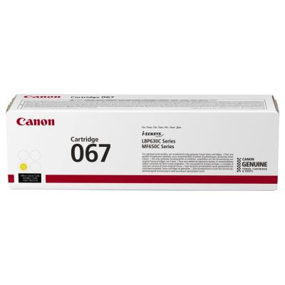 Canon originální toner 067 žlutá pro i-SENSYS MF657Cdw (1250 str.)